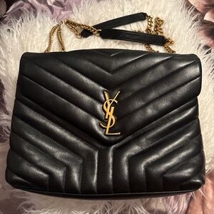 Black YSL Shoulder Bag